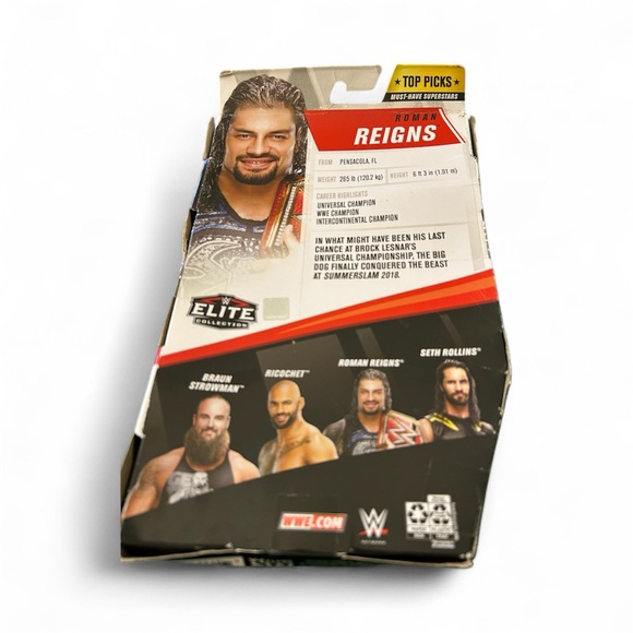 WWE Elite Collection Roman Reigns Figure with Championship Belt